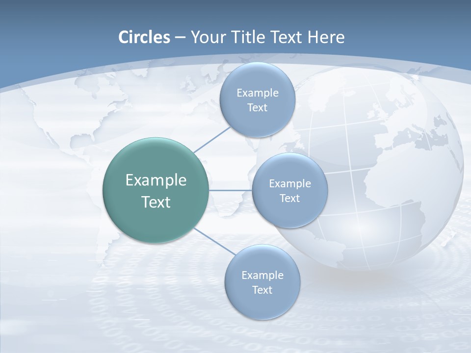 Symbol Global Arrow PowerPoint Template