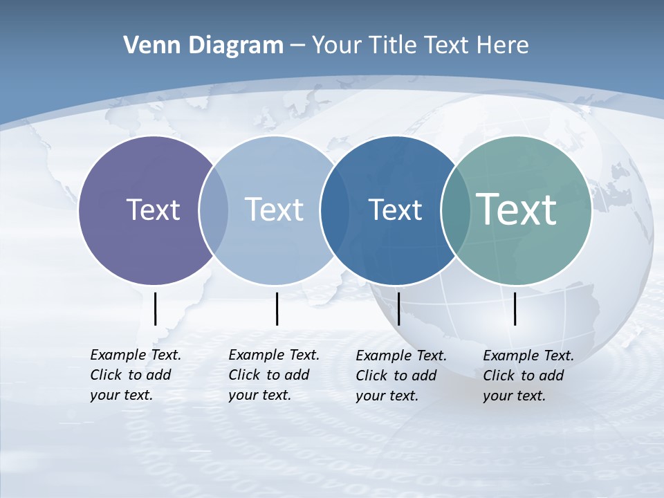 Symbol Global Arrow PowerPoint Template