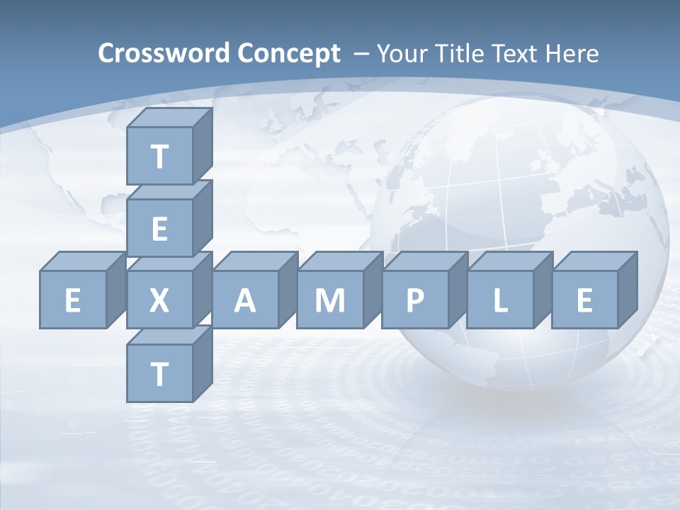 Symbol Global Arrow PowerPoint Template