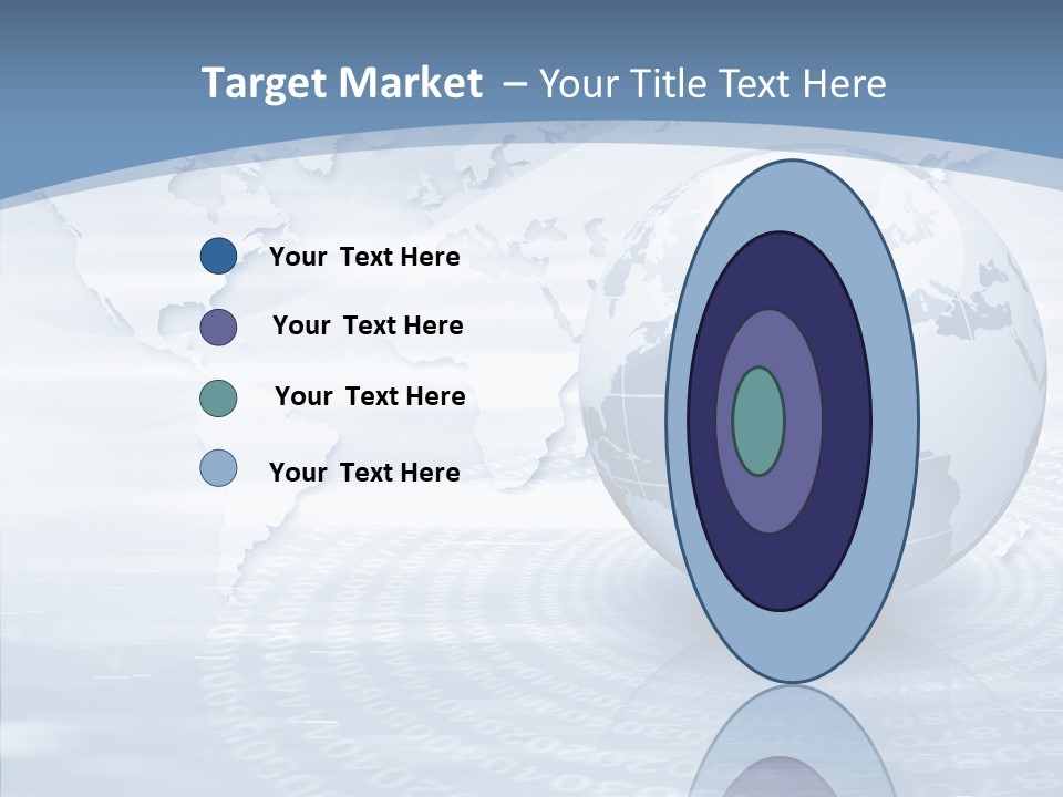 Symbol Global Arrow PowerPoint Template