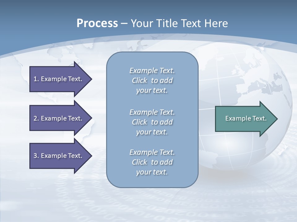 Symbol Global Arrow PowerPoint Template
