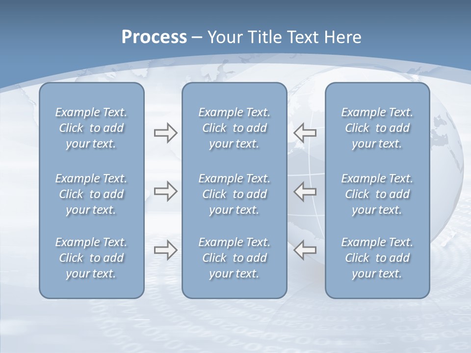 Symbol Global Arrow PowerPoint Template