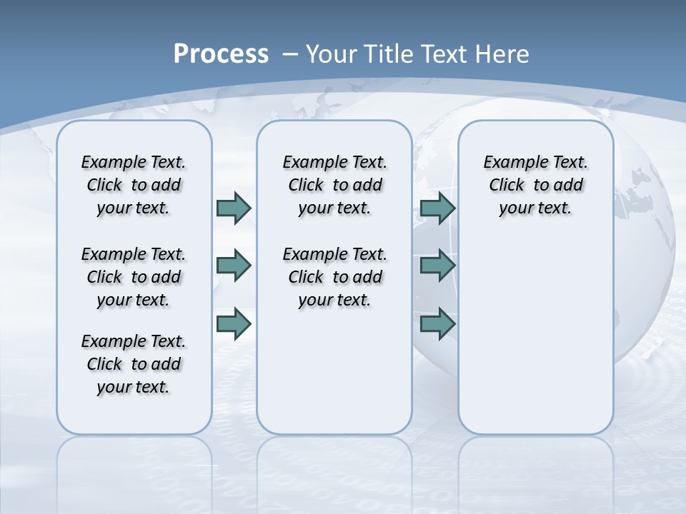 Symbol Global Arrow PowerPoint Template
