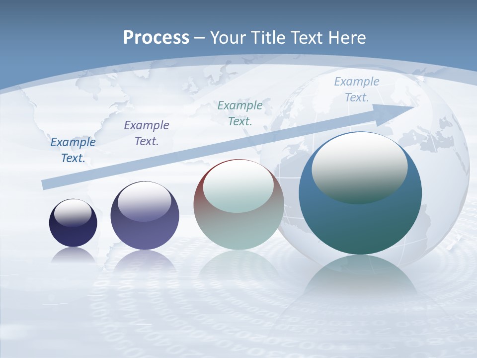 Symbol Global Arrow PowerPoint Template