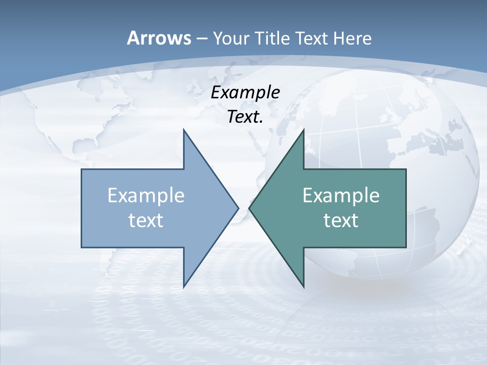 Symbol Global Arrow PowerPoint Template