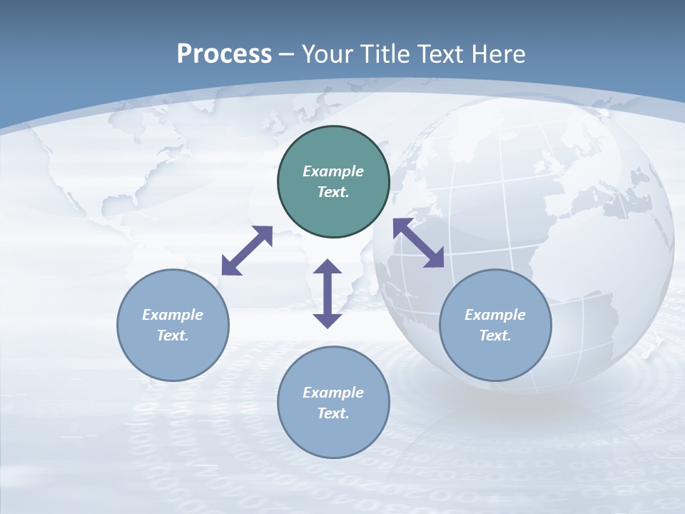 Symbol Global Arrow PowerPoint Template