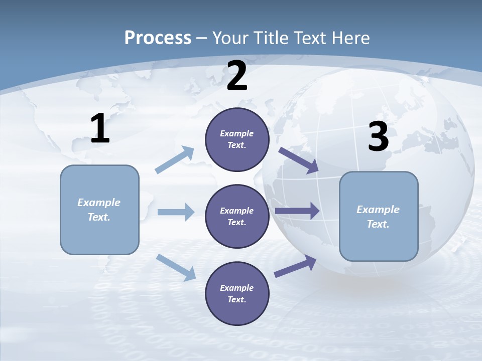 Symbol Global Arrow PowerPoint Template