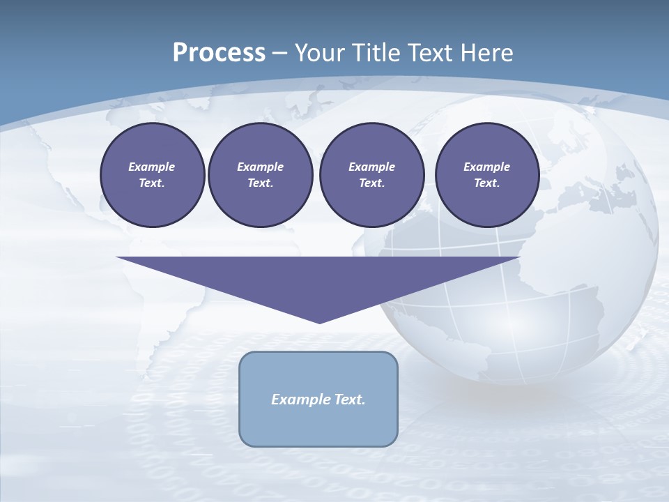 Symbol Global Arrow PowerPoint Template