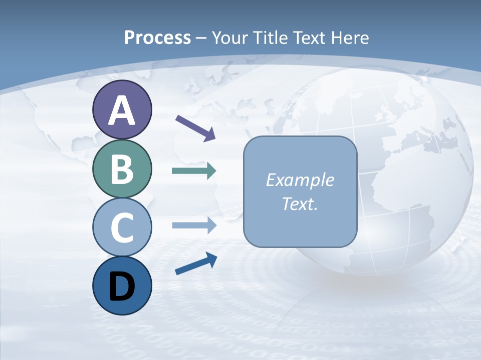 Symbol Global Arrow PowerPoint Template