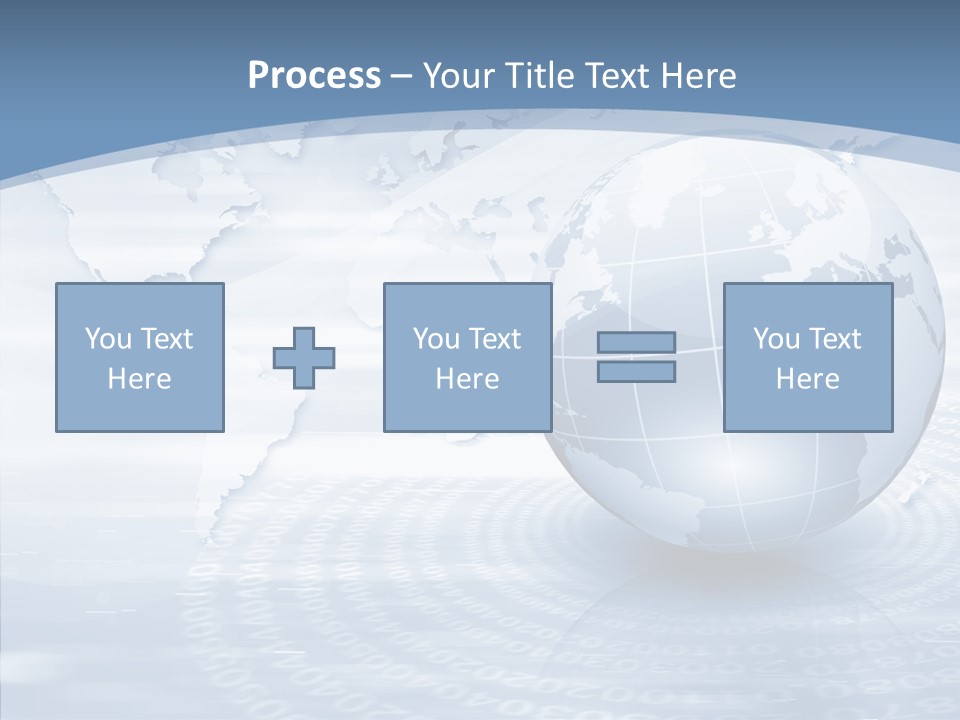 Symbol Global Arrow PowerPoint Template
