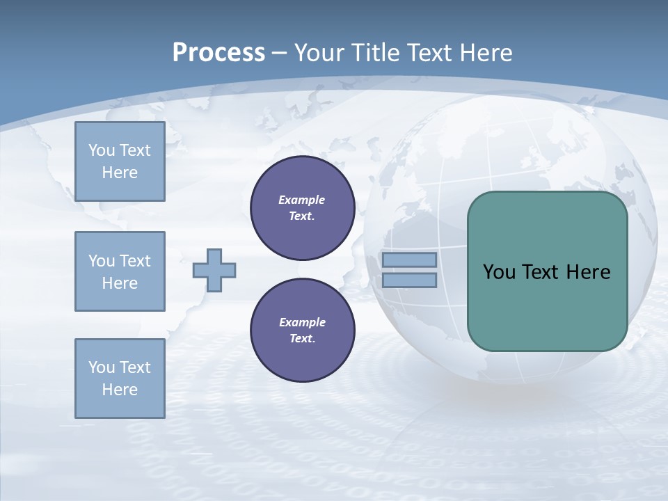 Symbol Global Arrow PowerPoint Template