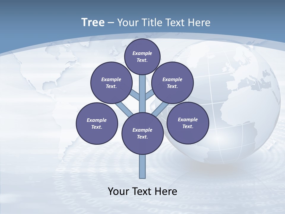 Symbol Global Arrow PowerPoint Template