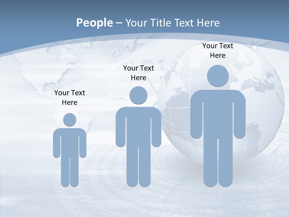 Symbol Global Arrow PowerPoint Template