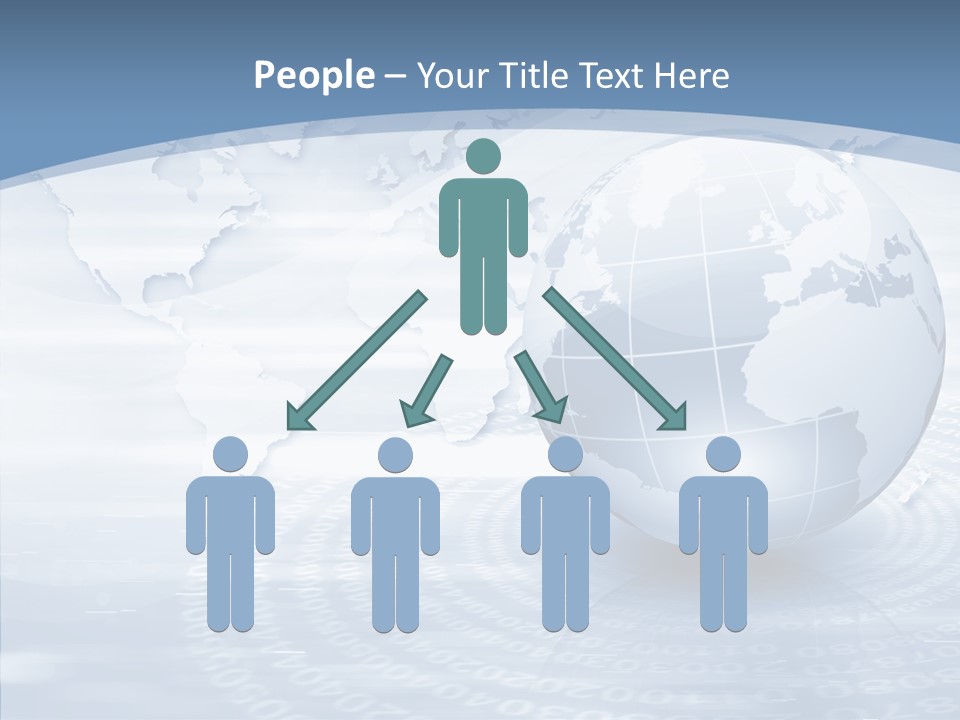 Symbol Global Arrow PowerPoint Template