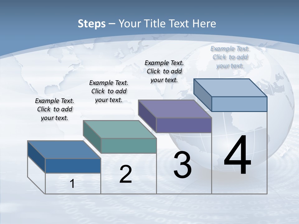 Symbol Global Arrow PowerPoint Template
