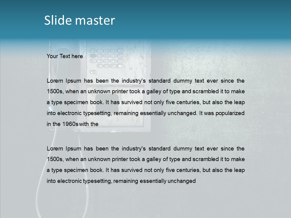 Grunge Used Broken PowerPoint Template