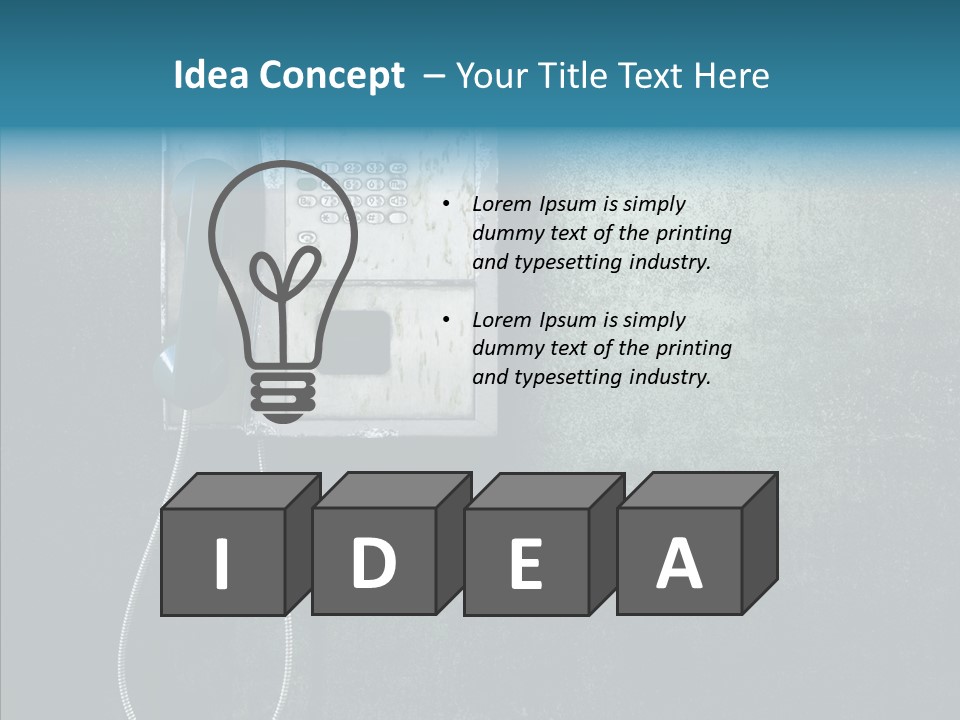 Grunge Used Broken PowerPoint Template