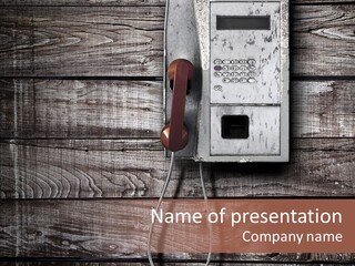 Dirty Receiver Phone PowerPoint Template