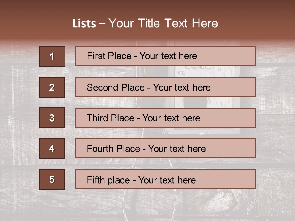 Dirty Receiver Phone PowerPoint Template