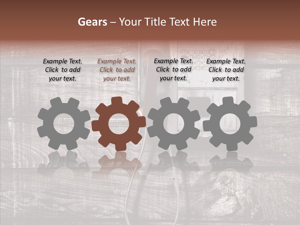 Dirty Receiver Phone PowerPoint Template