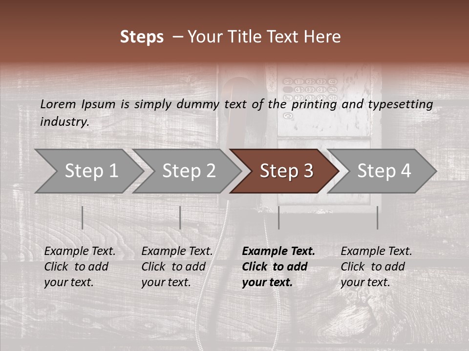 Dirty Receiver Phone PowerPoint Template