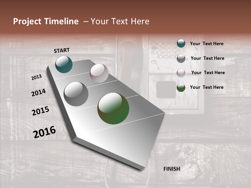 Dirty Receiver Phone PowerPoint Template