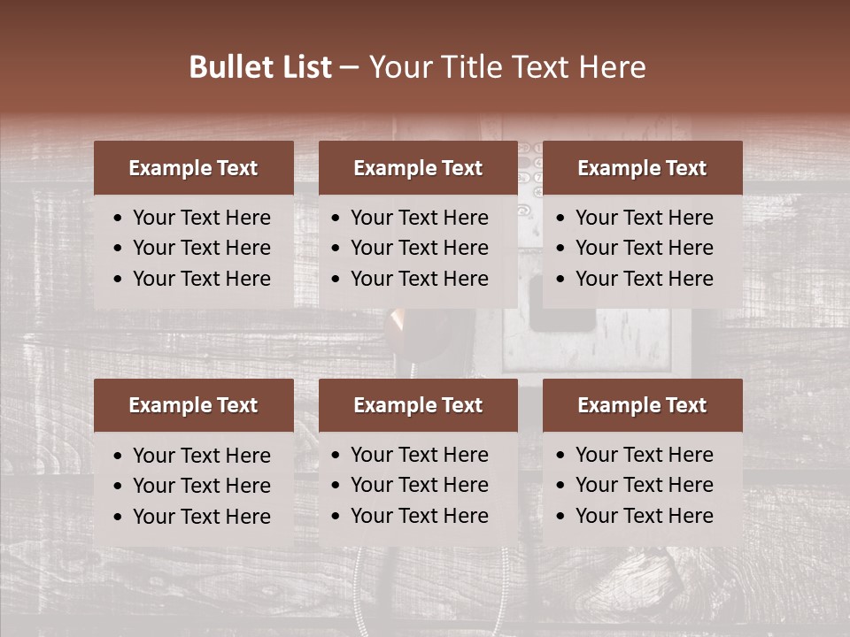 Dirty Receiver Phone PowerPoint Template