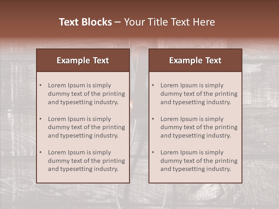 Dirty Receiver Phone PowerPoint Template