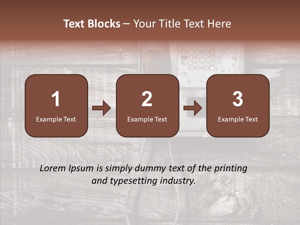 Dirty Receiver Phone PowerPoint Template