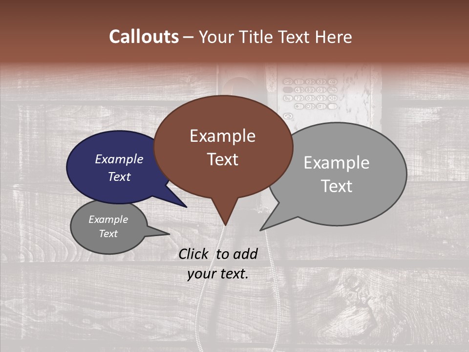 Dirty Receiver Phone PowerPoint Template