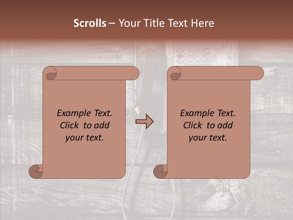 Dirty Receiver Phone PowerPoint Template