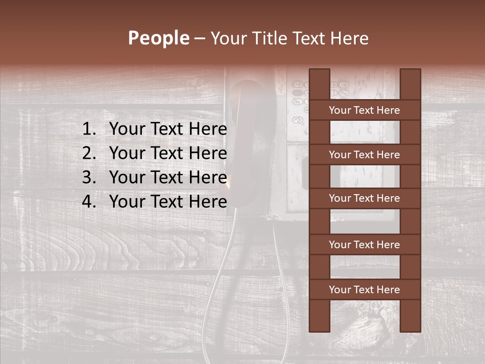 Dirty Receiver Phone PowerPoint Template