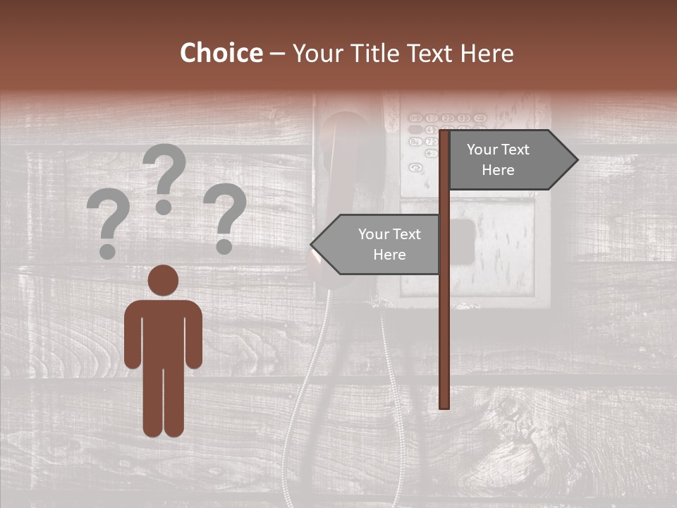 Dirty Receiver Phone PowerPoint Template