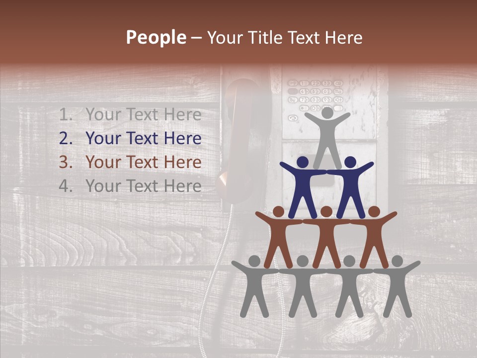 Dirty Receiver Phone PowerPoint Template