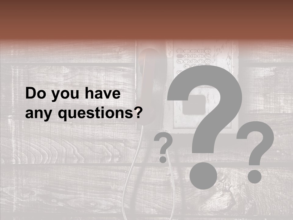 Dirty Receiver Phone PowerPoint Template