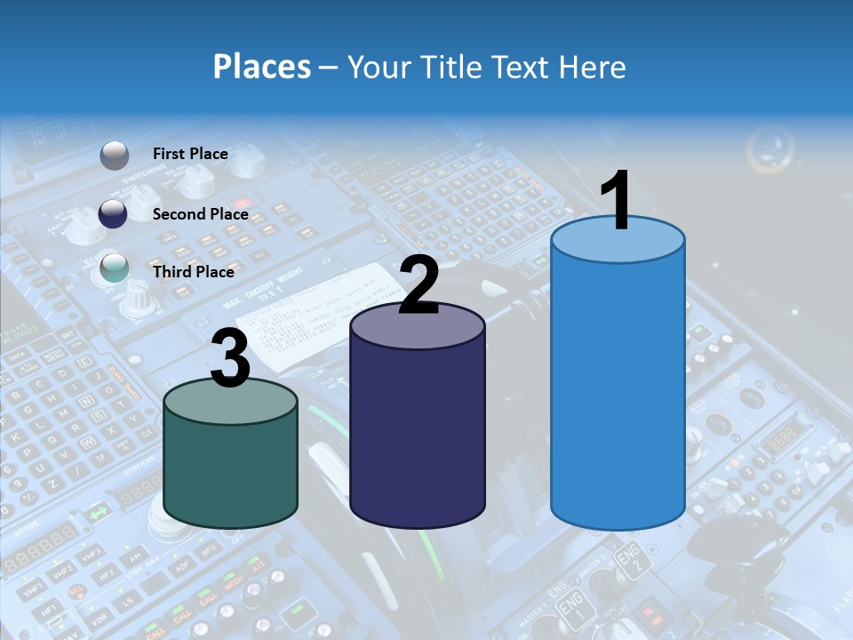 Screen Piloting Jet PowerPoint Template