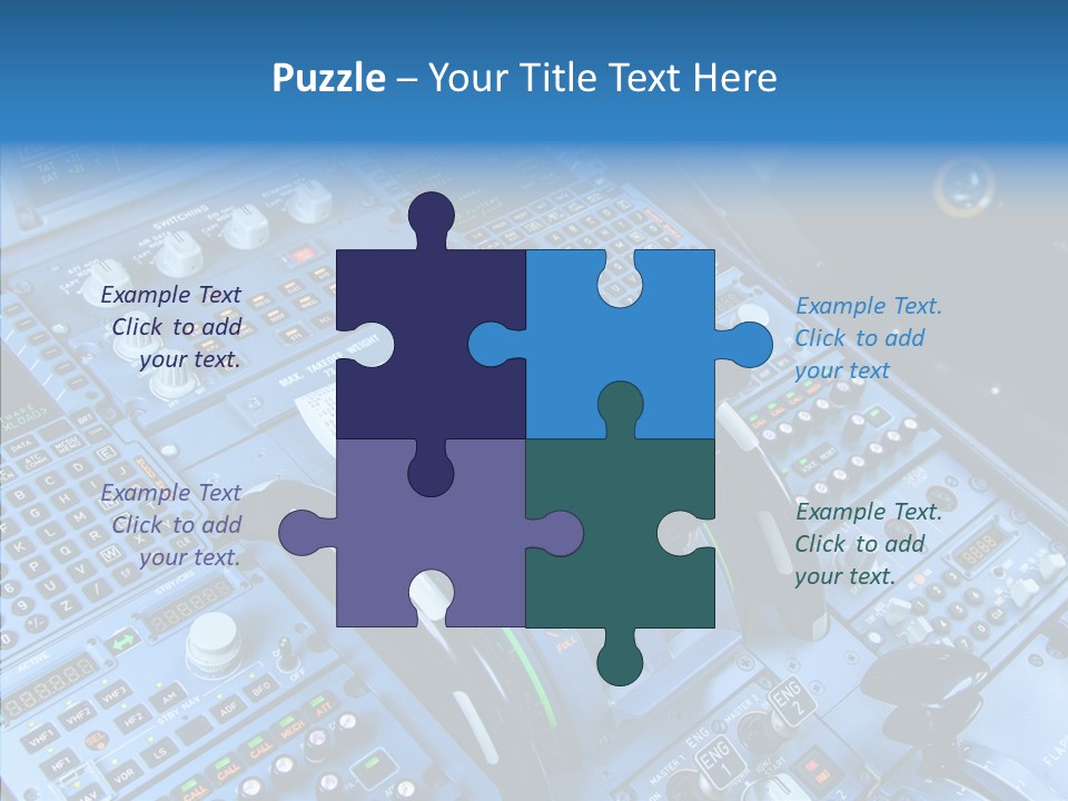 Screen Piloting Jet PowerPoint Template