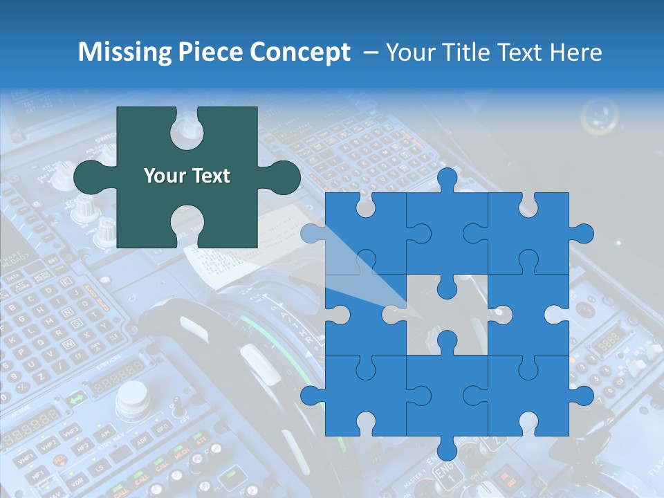 Screen Piloting Jet PowerPoint Template
