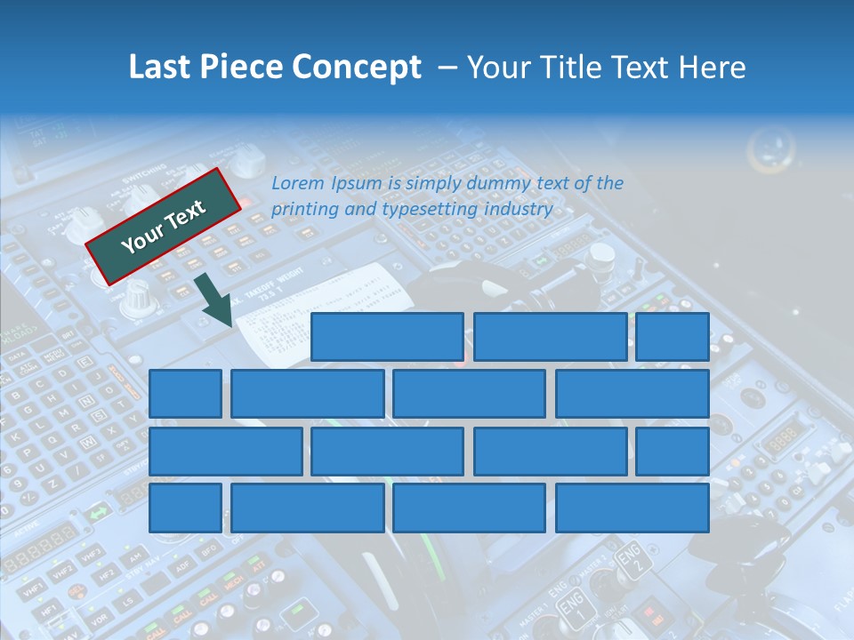 Screen Piloting Jet PowerPoint Template