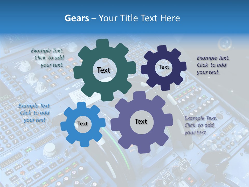 Screen Piloting Jet PowerPoint Template
