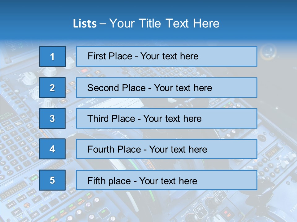 Screen Piloting Jet PowerPoint Template
