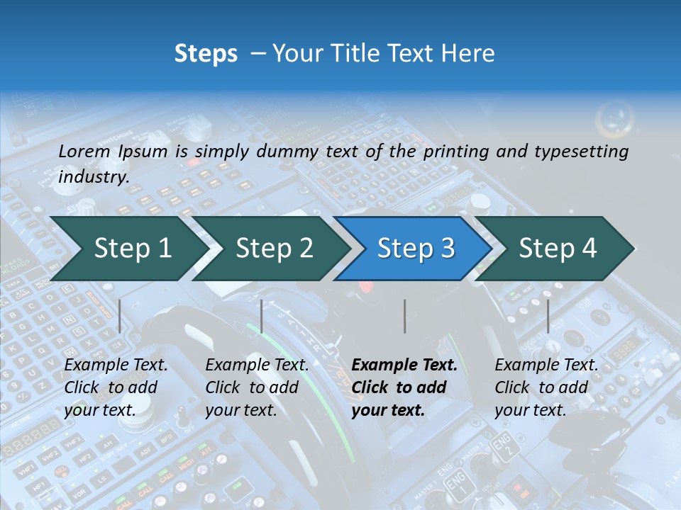 Screen Piloting Jet PowerPoint Template