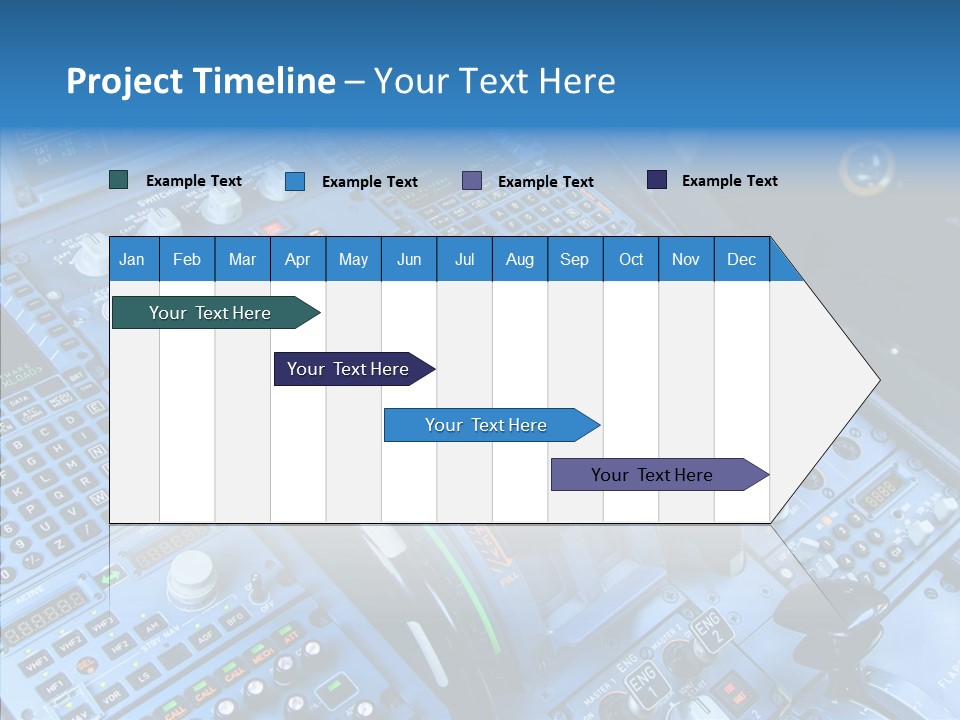 Screen Piloting Jet PowerPoint Template