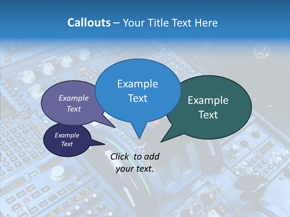 Screen Piloting Jet PowerPoint Template