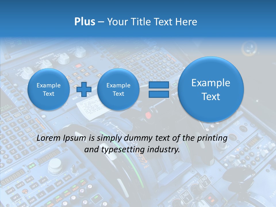 Screen Piloting Jet PowerPoint Template