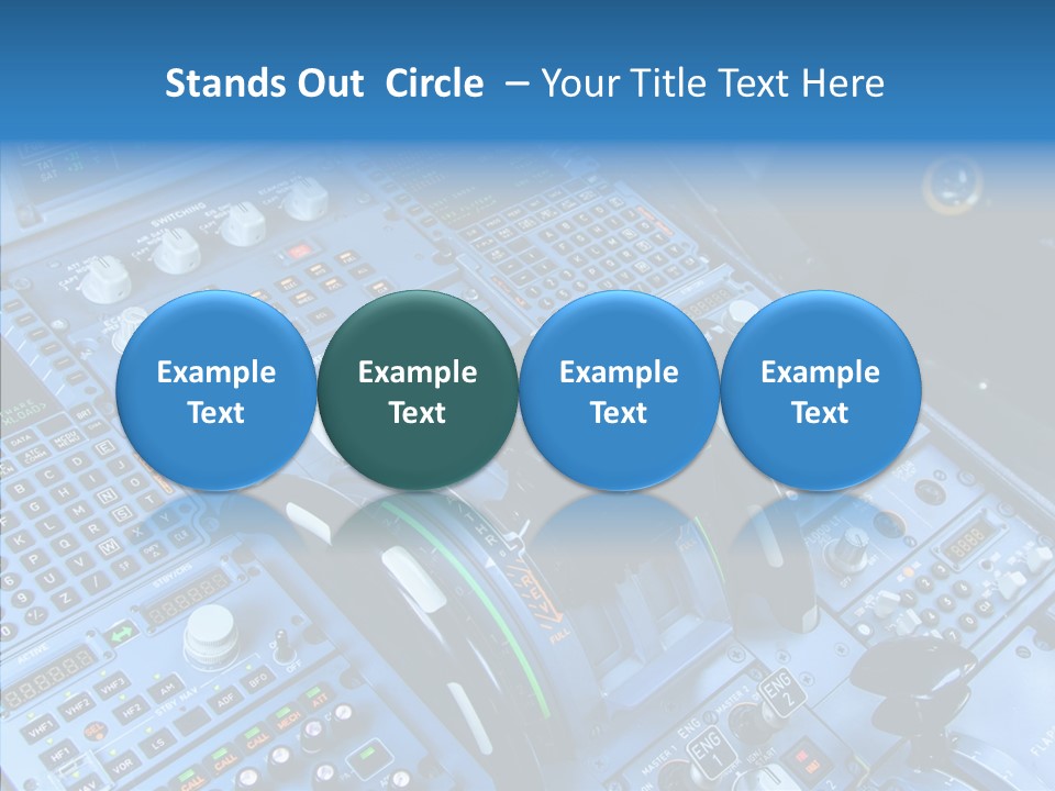 Screen Piloting Jet PowerPoint Template