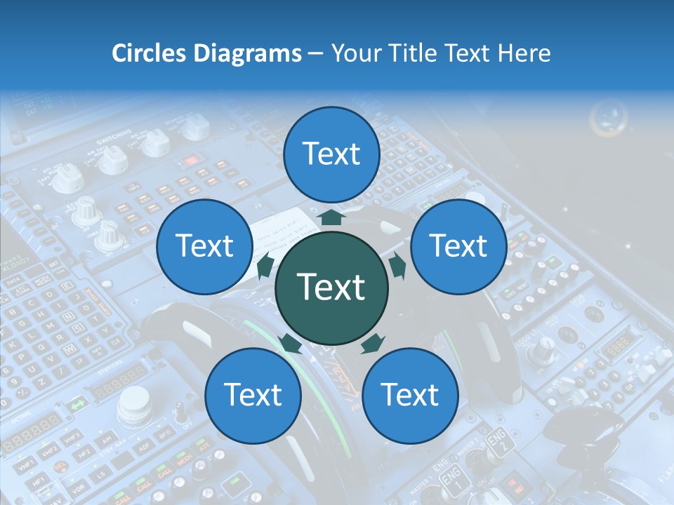 Screen Piloting Jet PowerPoint Template