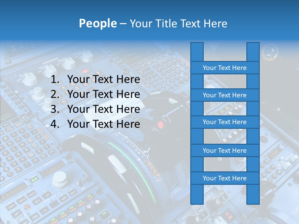 Screen Piloting Jet PowerPoint Template