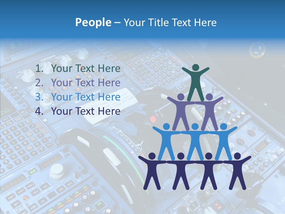 Screen Piloting Jet PowerPoint Template