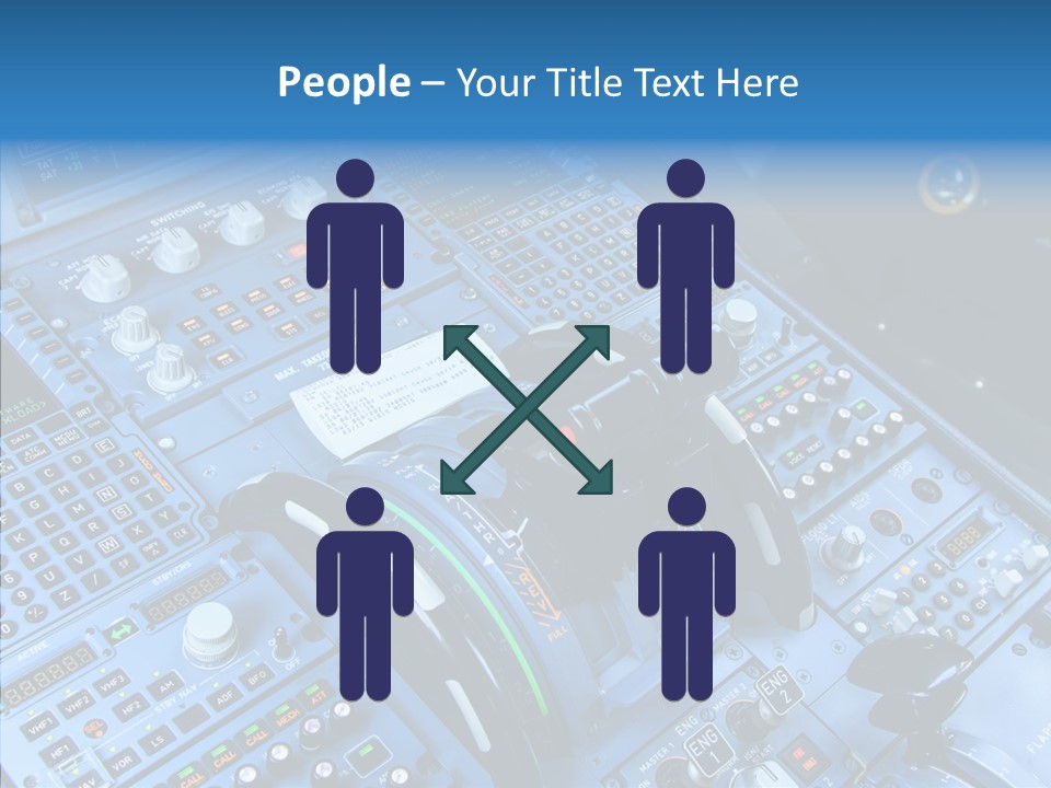 Screen Piloting Jet PowerPoint Template
